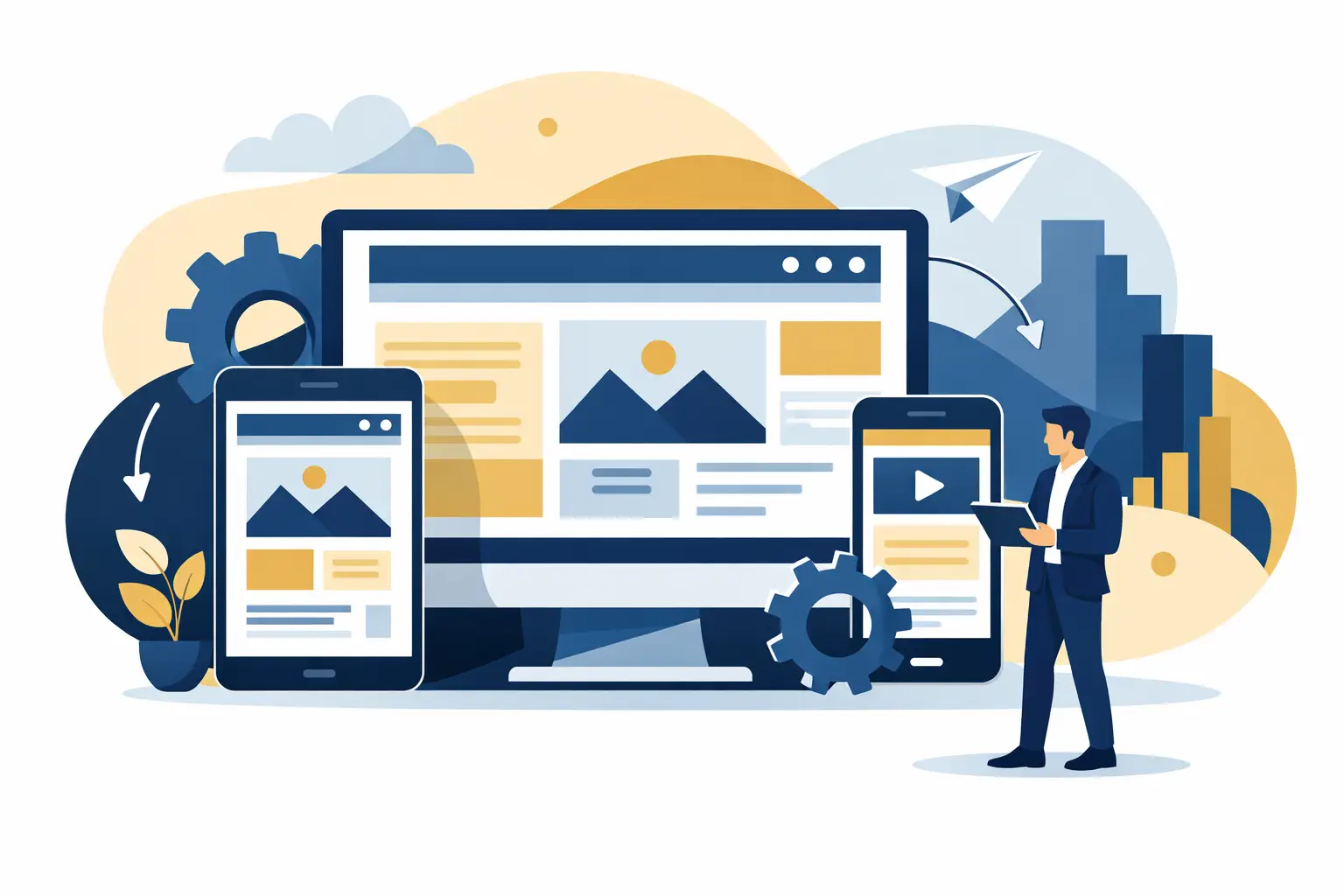 Κατασκευή responsive ιστοσελίδας επιχείρησης