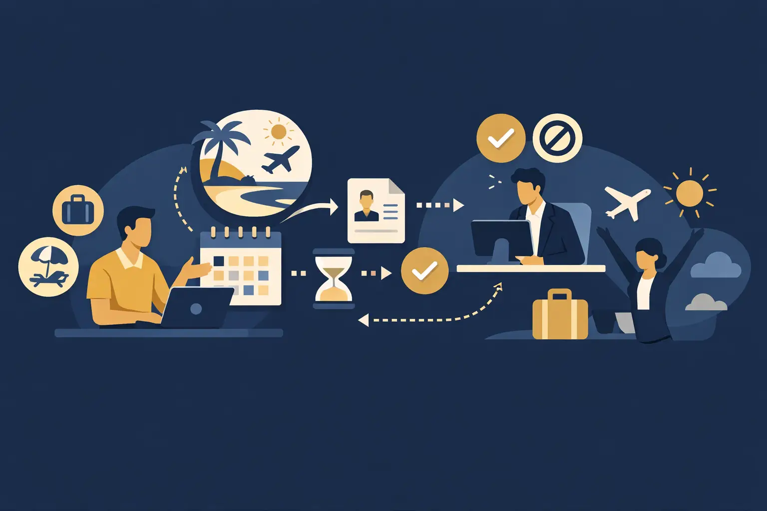 Workflow έγκρισης αδειών εργαζομένων