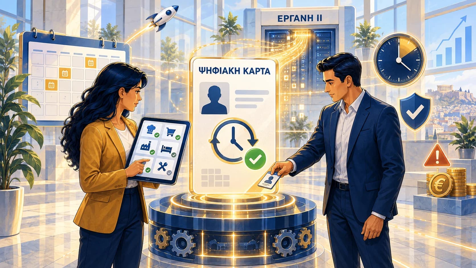 Ψηφιακή κάρτα εργασίας 2026: ποιοι ΚΑΔ, ποιες προθεσμίες, ποια πρόστιμα
